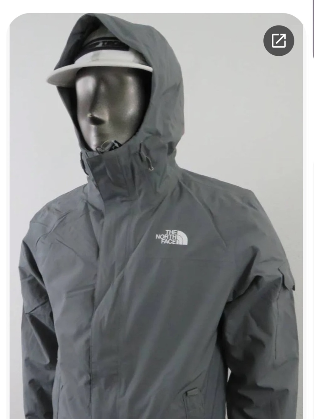 The North Face Men's Gray Waterproof Winter Jacket